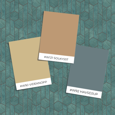 Picture of Fargesammensetning - Kantha Teal - SUM104 - 03494-01