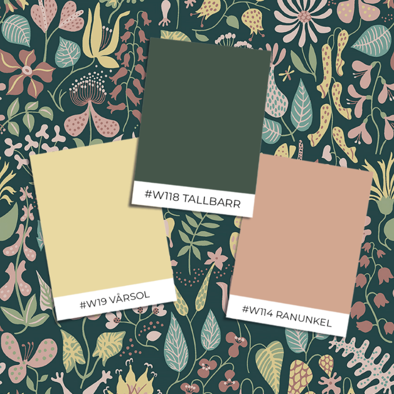 Picture of Fargesammensetning - Stig Lindberg Herbarium - 1976 - 00145-01