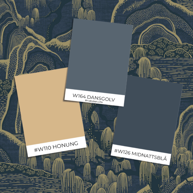 Picture of Fargesammensetning - Indigo Garden - 3132 - 00366-01