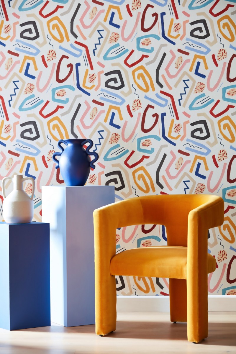 Picture of Farvesammensætning - Squiggle Lapis & Honey  - ABS50126W - 03757-01