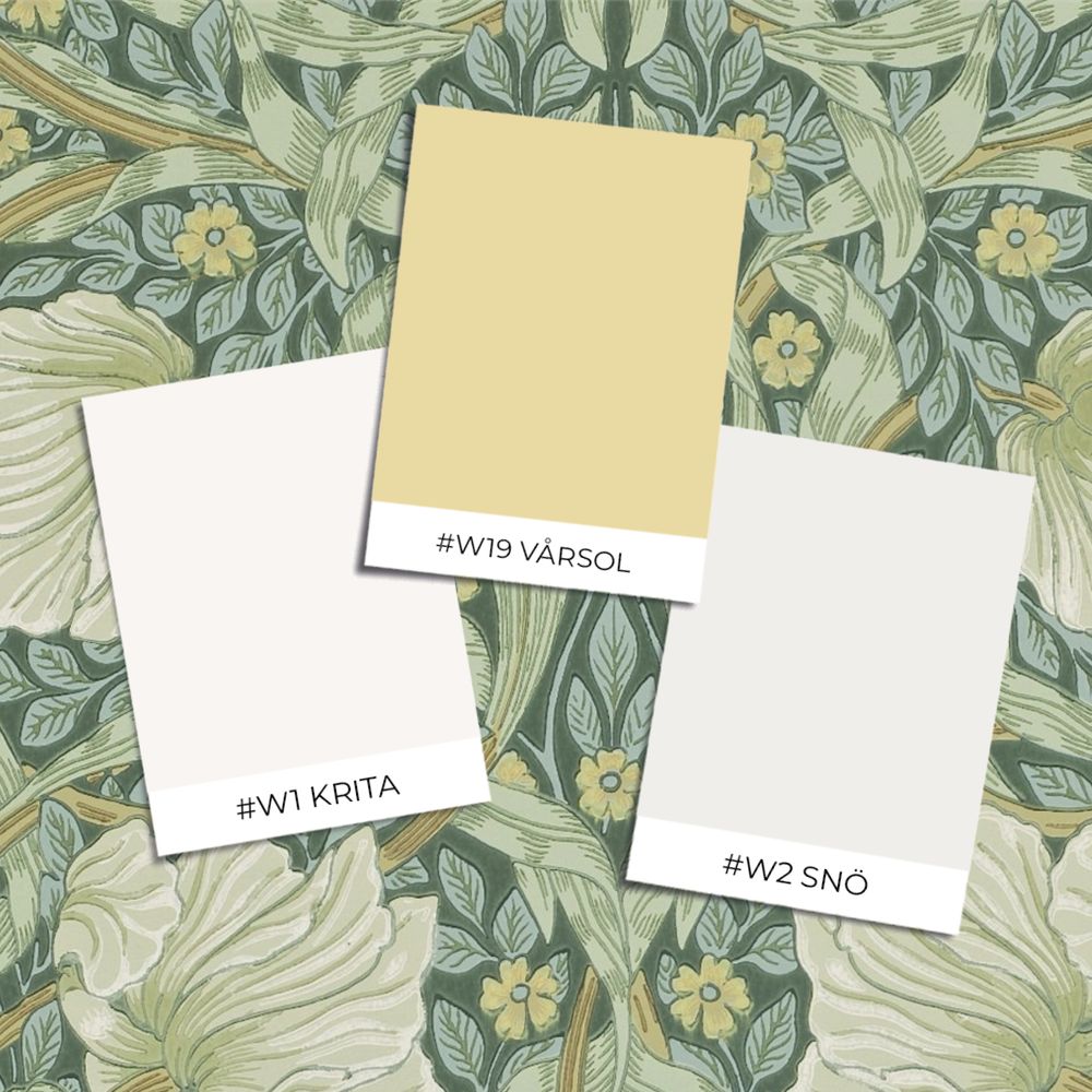 Pimpernel Privet/Slate - 210389 wallpaper William Morris