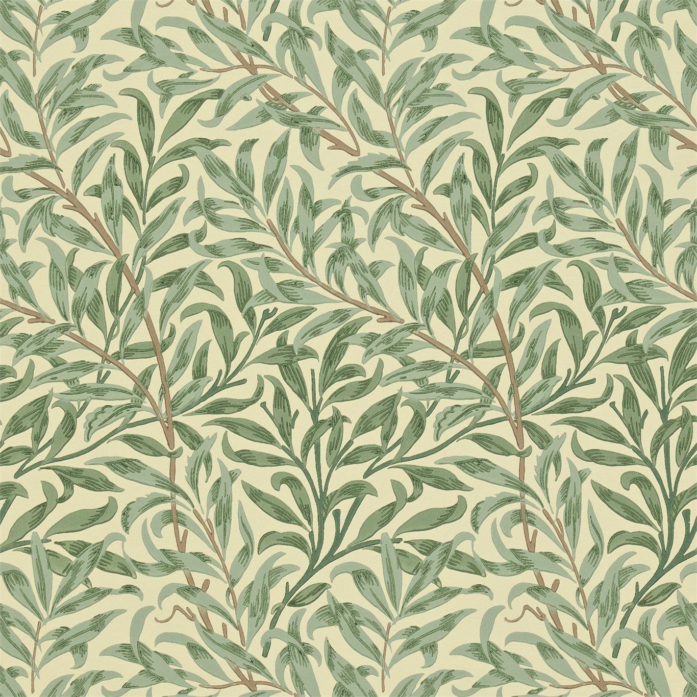 Willow Boughs Green - 210490 wallpaper William Morris