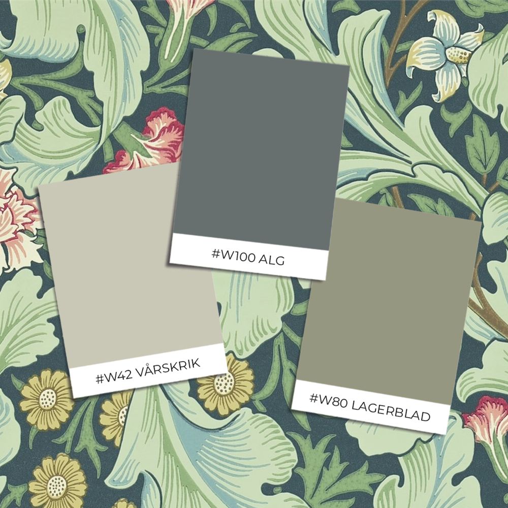 Leicester Woad/Sage - 212541 wallpaper William Morris