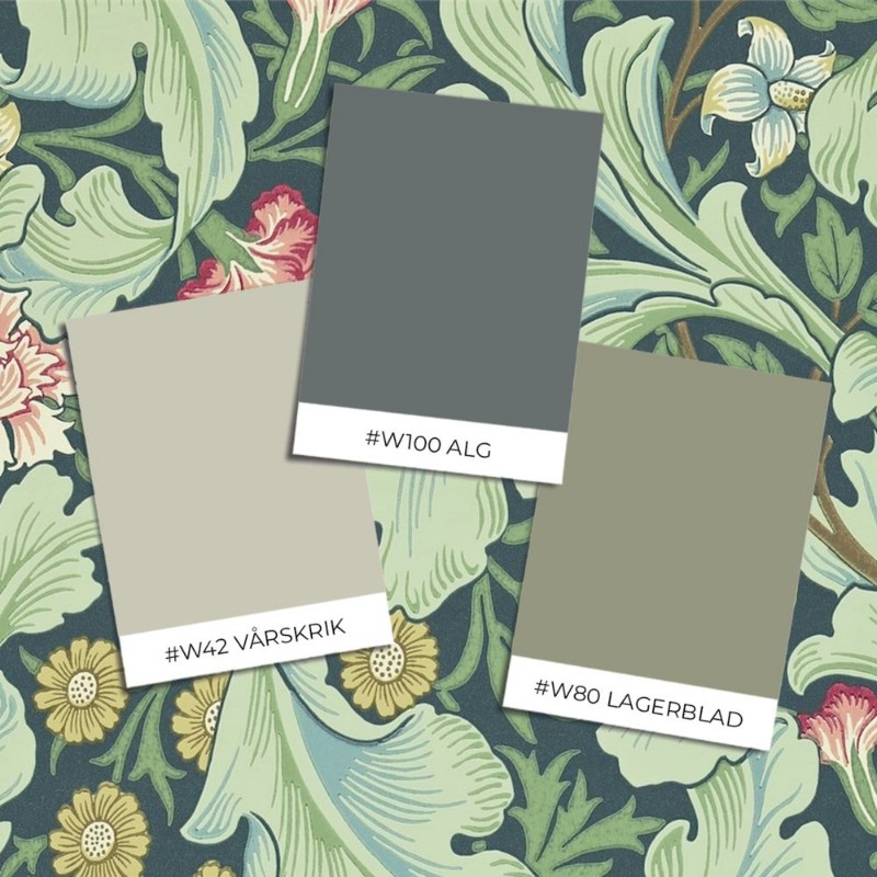 Leicester Woad/Sage - 212541 wallpaper William Morris