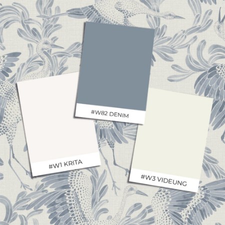 Dancing Crane - 3129 wallpaper Boråstapeter