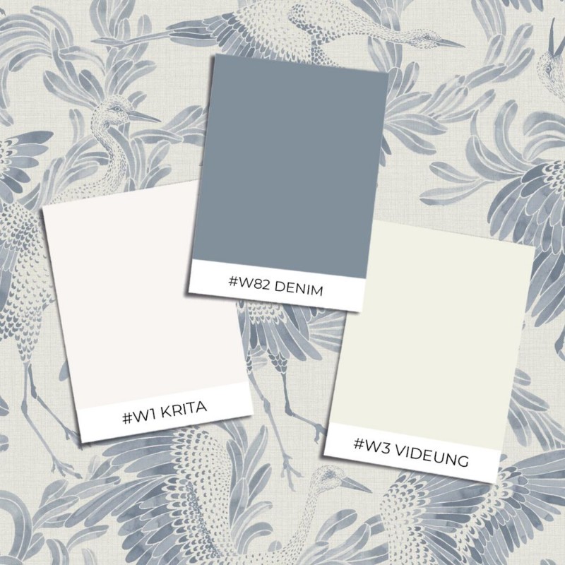 Dancing Crane - 3129 wallpaper Boråstapeter