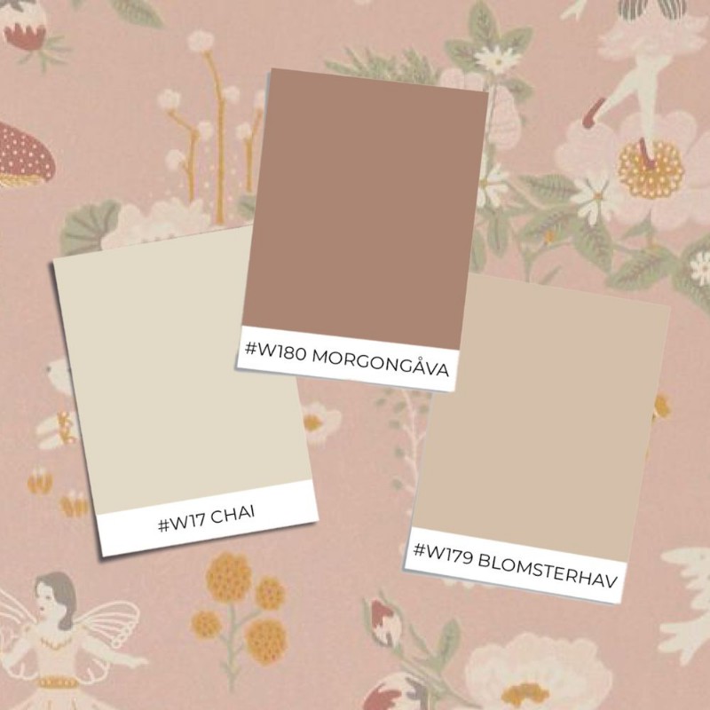 OLD GARDEN DUSTY ROSE - 138-03 wallpaper Majvillan