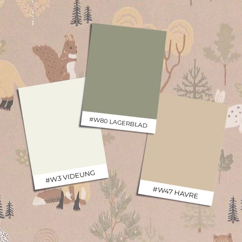 DEEP FOREST SOFT BEIGE - 145-03 wallpaper Majvillan