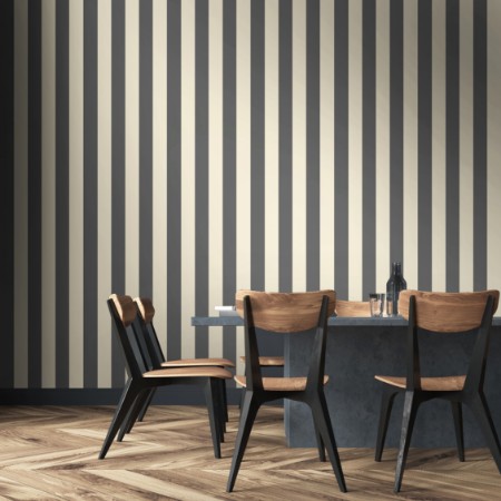 Bloc Stripe Onyx - SIS50106W wallpaper Ohpopsi