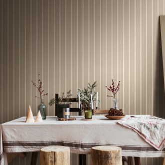 Candy Stripe Parchment - SIS50125W wallpaper Ohpopsi