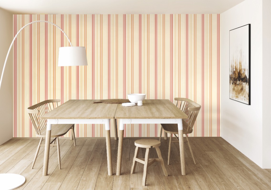 Ribbon Mix Stripe Spice - SIS50127W wallpaper Ohpopsi