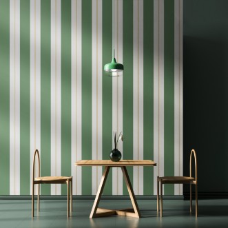 Wide Multi Stripe Moss - SIS50140W wallpaper Ohpopsi