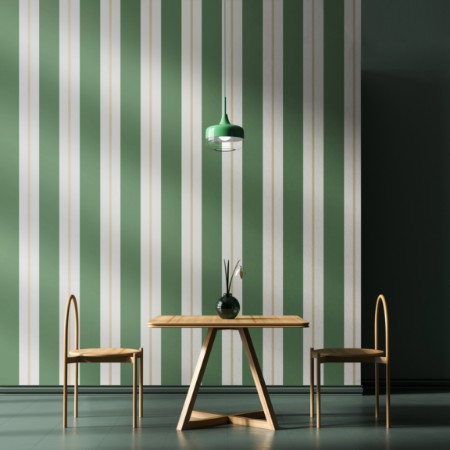 Wide Multi Stripe Moss - SIS50140W wallpaper Ohpopsi