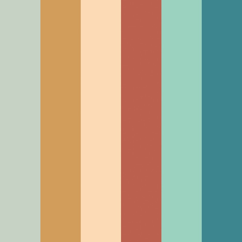 Rainbow Bloc Teal Mix - STR50121W wallpaper Ohpopsi