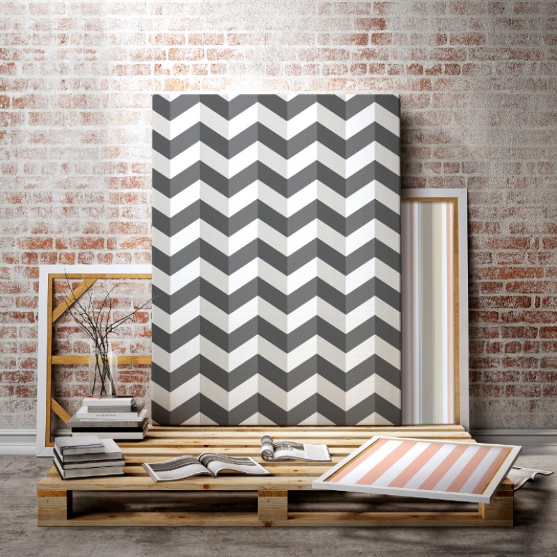 Illusion Chevron Blackboard - STR50134W wallpaper Ohpopsi