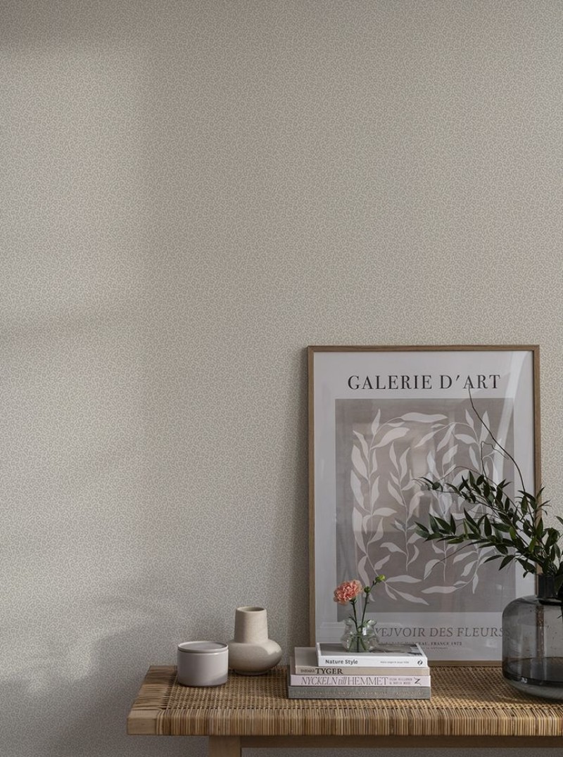 Smulan Vit/grå - 223-02 wallpaper Duro