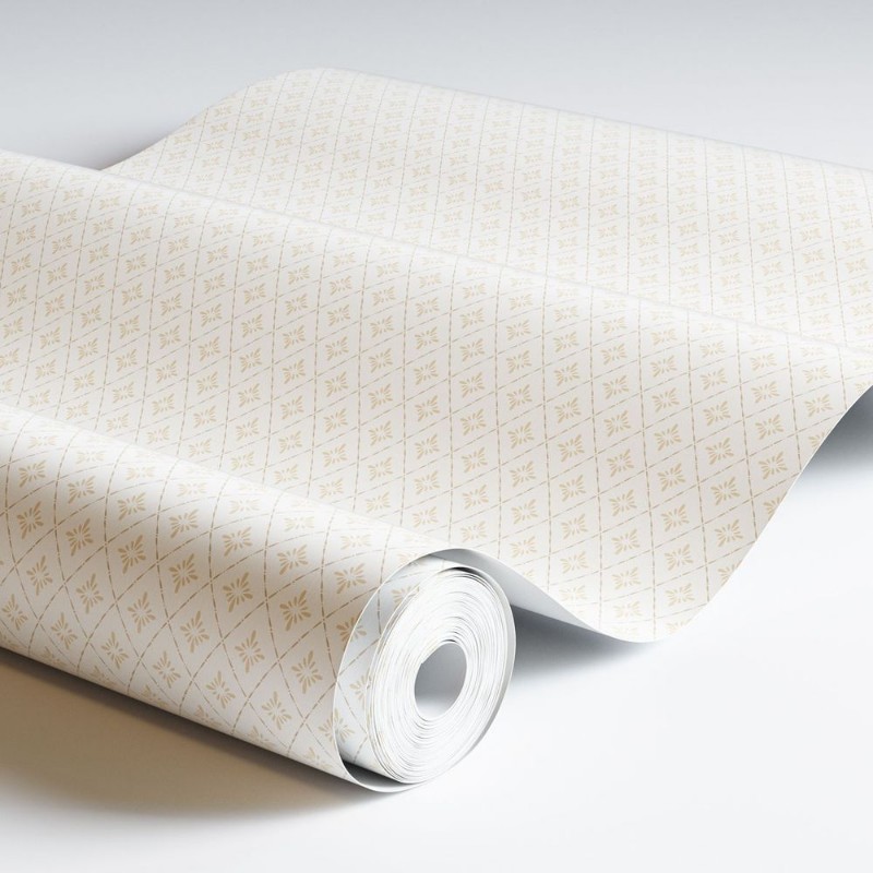 Lillstjärna Vit/rosa - 680-08 wallpaper Duro