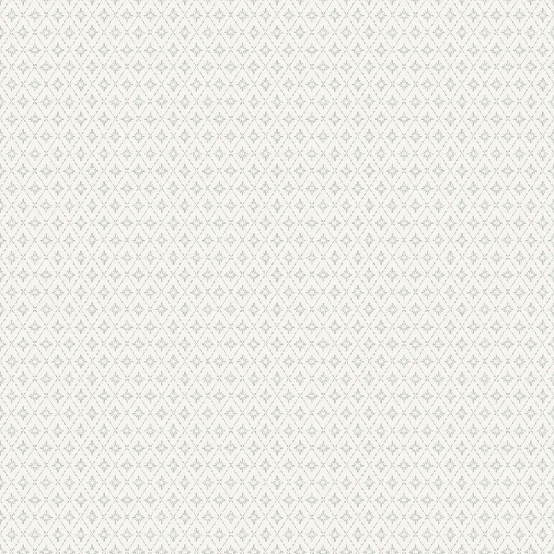Lillstjärna Vit/grön - 680-10 wallpaper Duro