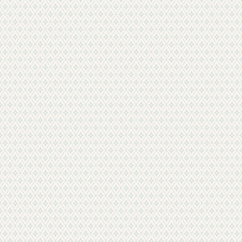 Lillstjärna Vit/blå - 680-11 wallpaper Duro