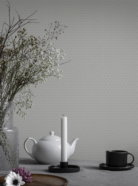 Lillstjärna Vit/blå - 680-11 wallpaper Duro