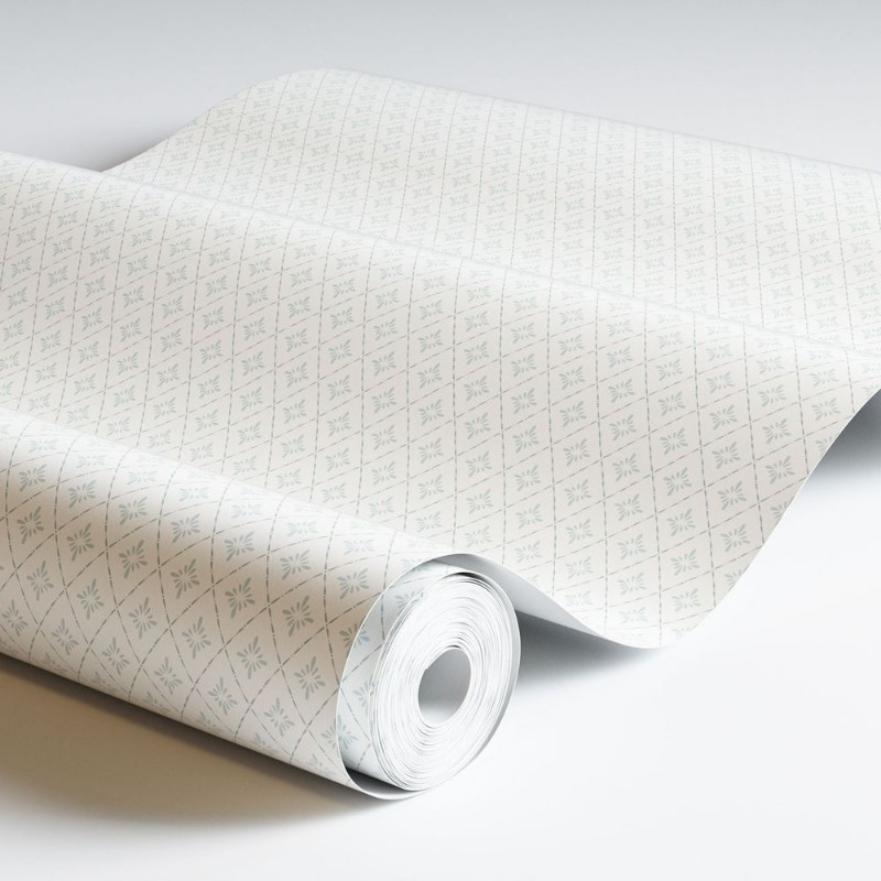 Lillstjärna Vit/blå - 680-11 wallpaper Duro