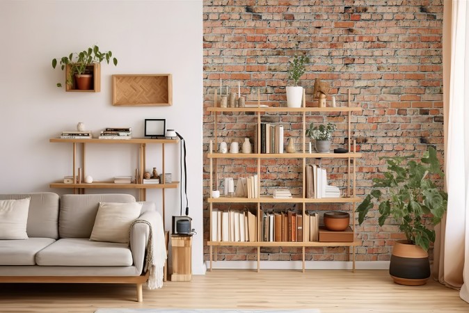 Brick wall photowallpaper Scandiwall
