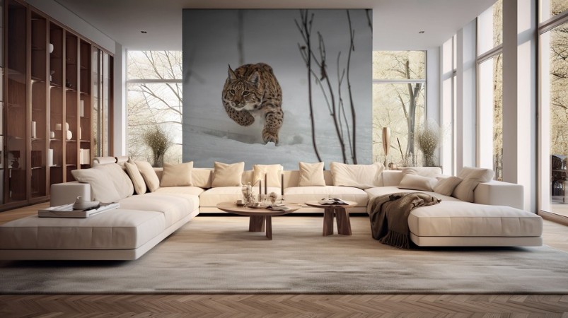 Lynx photowallpaper Scandiwall