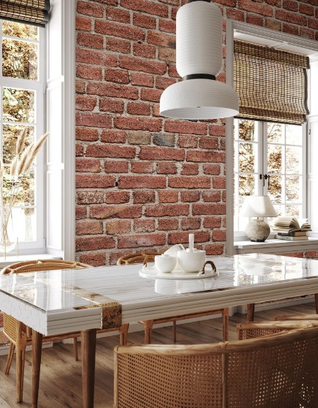 Brick Wall Background photowallpaper Scandiwall