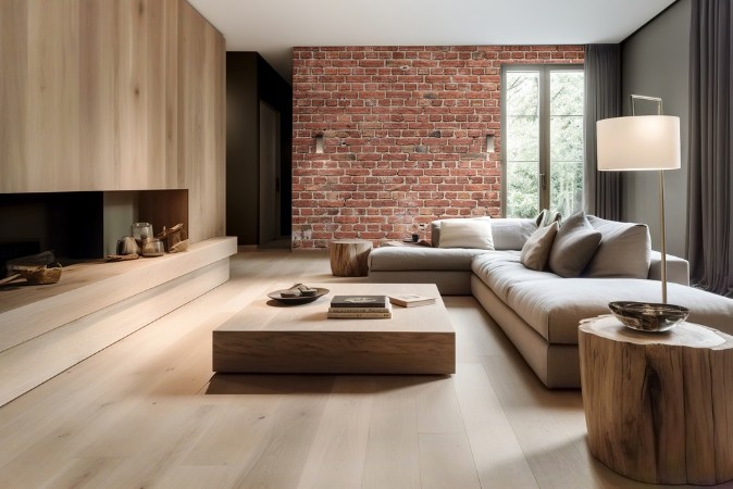 Brick Wall Background photowallpaper Scandiwall