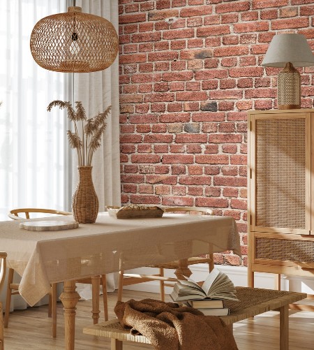 Brick Wall Background photowallpaper Scandiwall