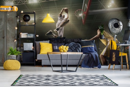 Basketball Players photowallpaper Scandiwall