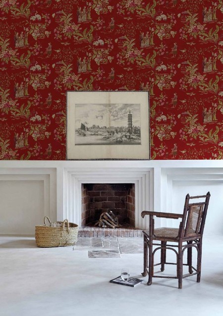 Tang Walk Ruby - B00101 wallpaper Coordonné