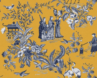 Tang Walk Amber - B00103 wallpaper Coordonné