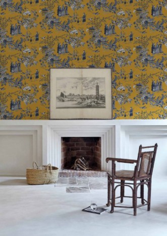 Tang Walk Amber - B00103 wallpaper Coordonné