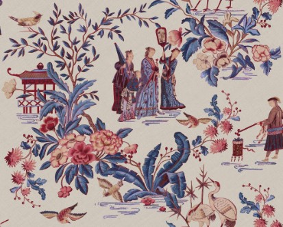 Tang Walk Nacre - B00104 wallpaper Coordonné