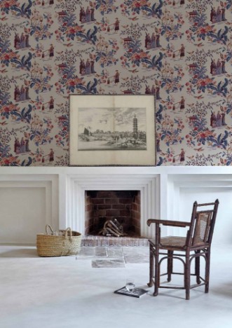 Tang Walk Nacre - B00104 wallpaper Coordonné