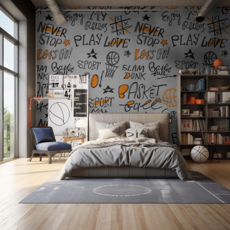 Love for the Game photowallpaper Scandiwall