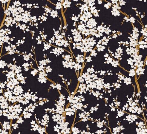 Cherry Blossom Onyx - B00131 wallpaper Coordonné
