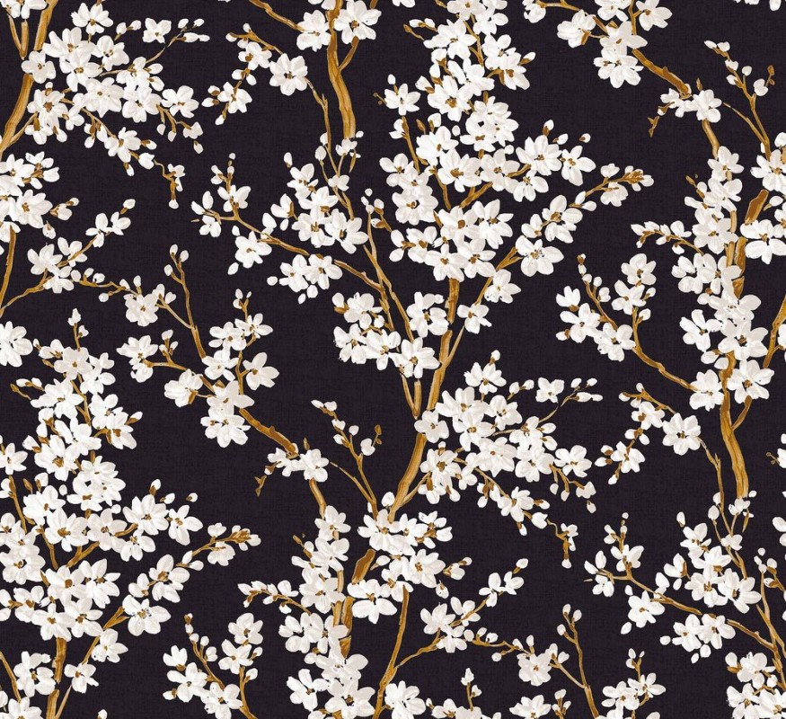 Cherry Blossom Onyx - B00131 wallpaper Coordonné