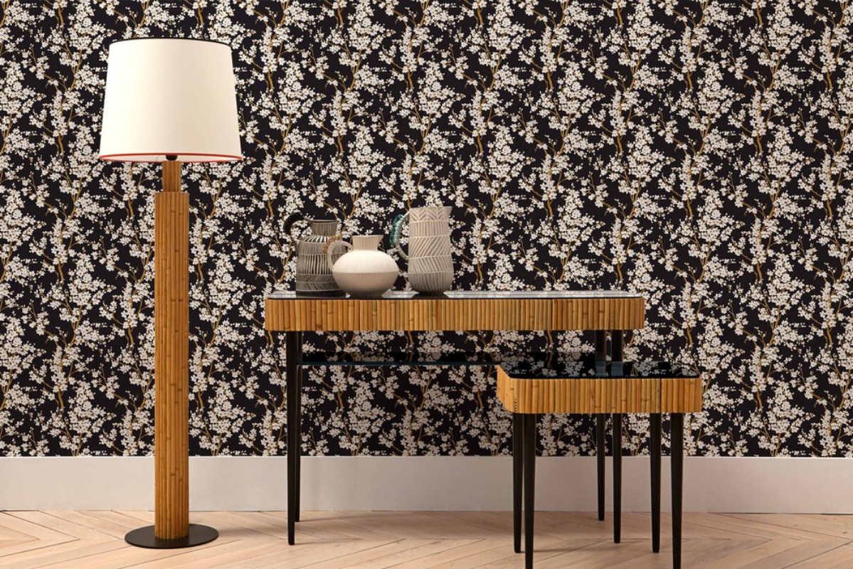 Cherry Blossom Onyx - B00131 wallpaper Coordonné