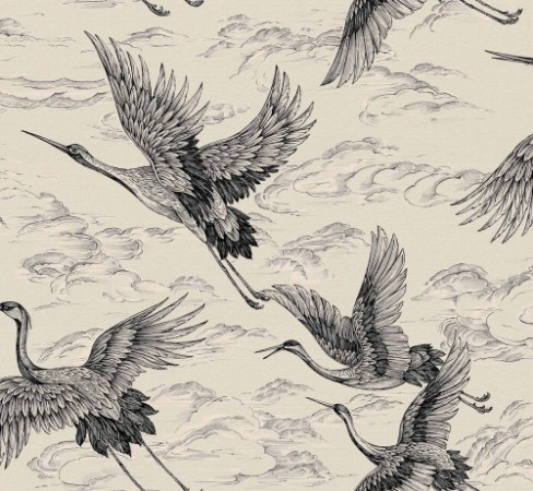 Imperial Ibis Nacre - B00132 wallpaper Coordonné