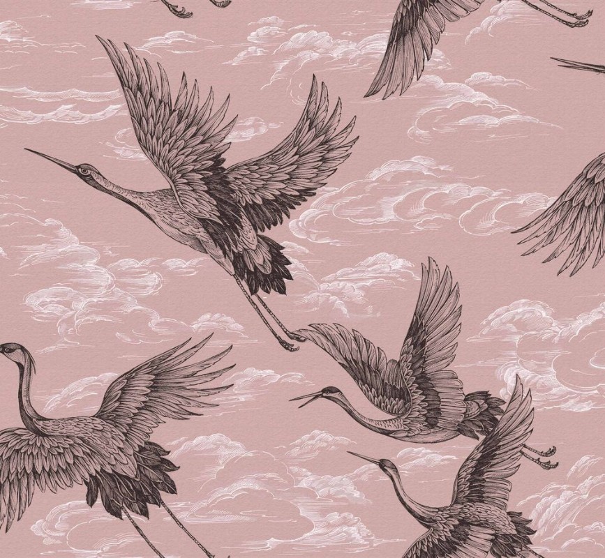 Imperial Ibis Rose - B00135 wallpaper Coordonné