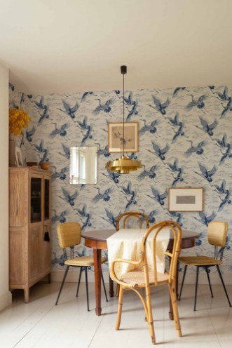 Imperial Ibis Sapphire - B00136 wallpaper Coordonné