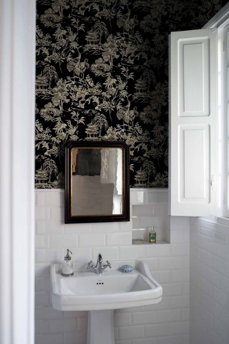 Ming Pagoda Onyx - B00142 wallpaper Coordonné