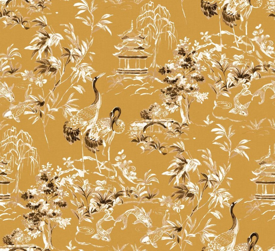 Ming Pagoda Amber - B00144 wallpaper Coordonné