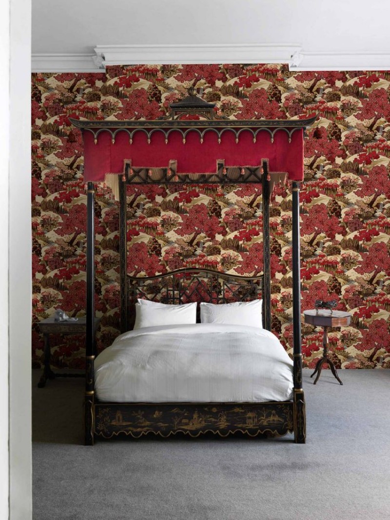 Yu Garden  Ruby - B00145 wallpaper Coordonné