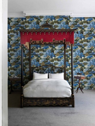 Yu Garden Sapphire - B00147 wallpaper Coordonné