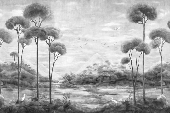 Xi Hu Lake Onyx - B00150 wallpaper Coordonné