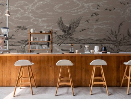 Heron´s Poetry Jute - B00157 wallpaper Coordonné