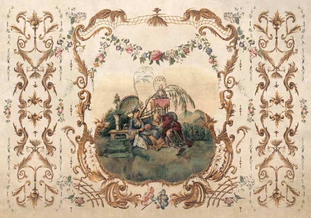 Ming Portrait  Papyrus - B00158 wallpaper Coordonné